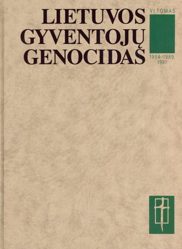 Lietuvos gyventojų genocidas, VI tomas, viršelis